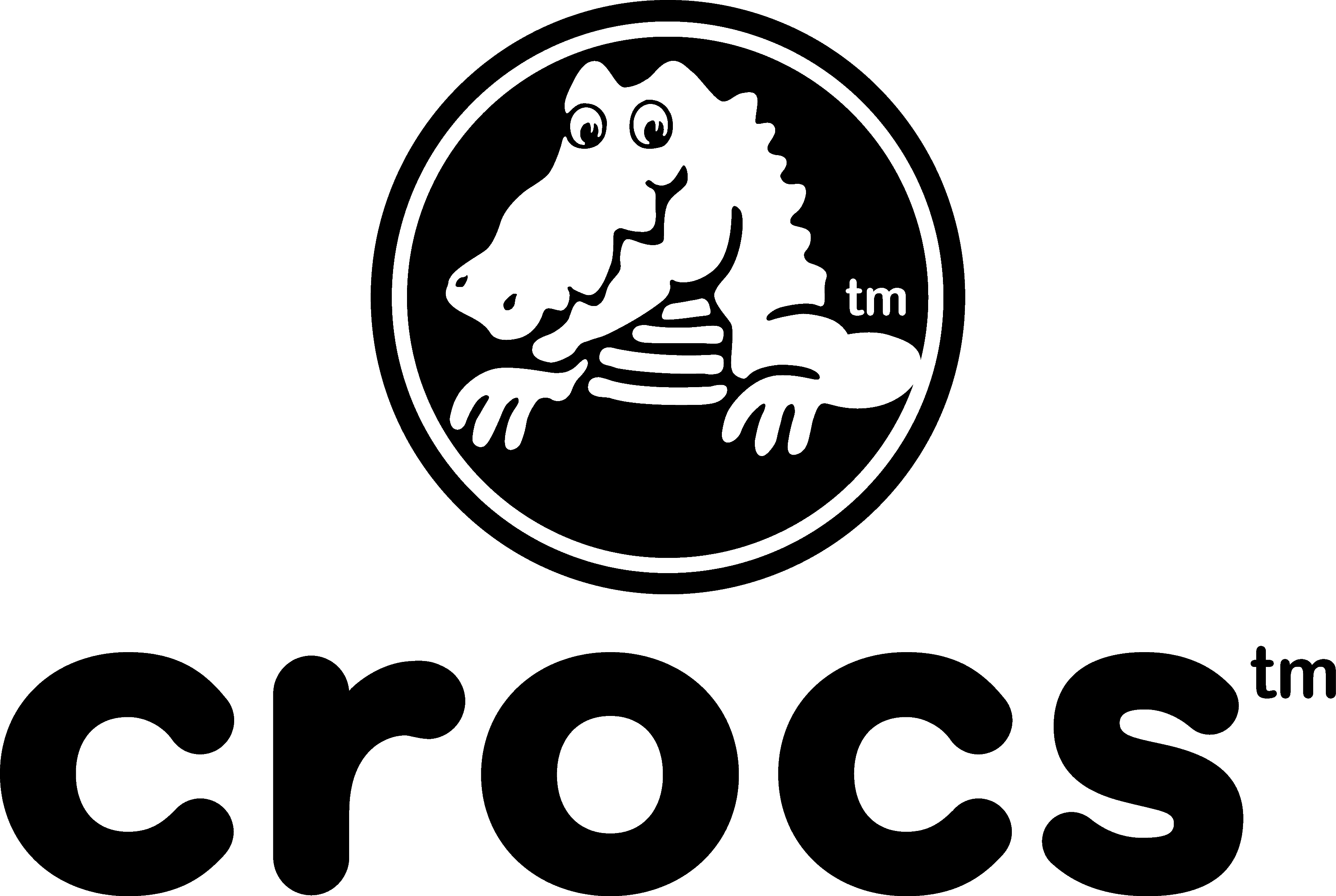 Crocs logo black