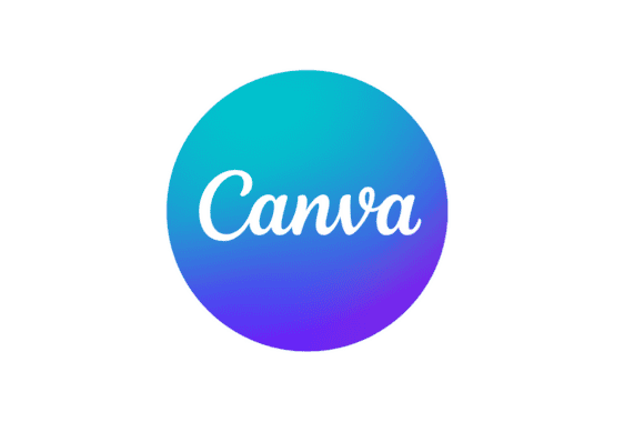 Canva logo blue